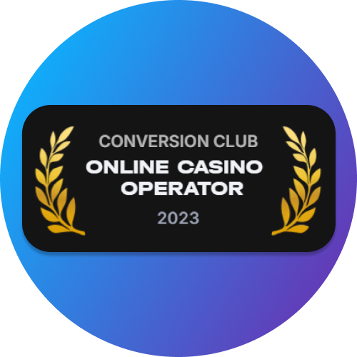 Awarded to 1Win by Conversion Club as the top Online Casino Operator of 2023.