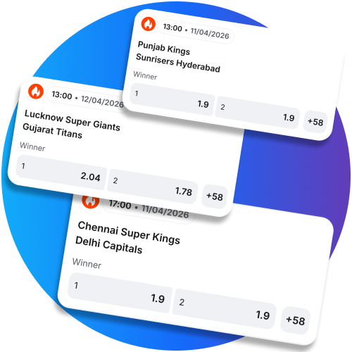 Experience full coverage with 1win and enjoy access to every IPL match available for betting.